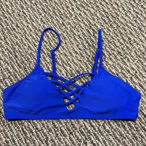 Size small blue swim top